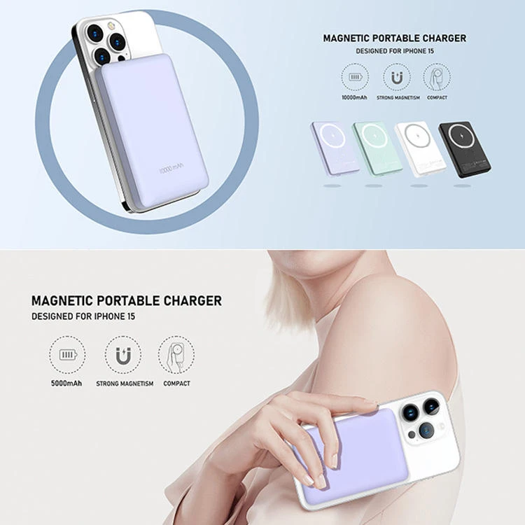 HYTO Mini Power Bank 5000mAh Wireless Magnetic PowerBank Portable Charger Cargador Portatil for Cargador iphone Batterie Externe