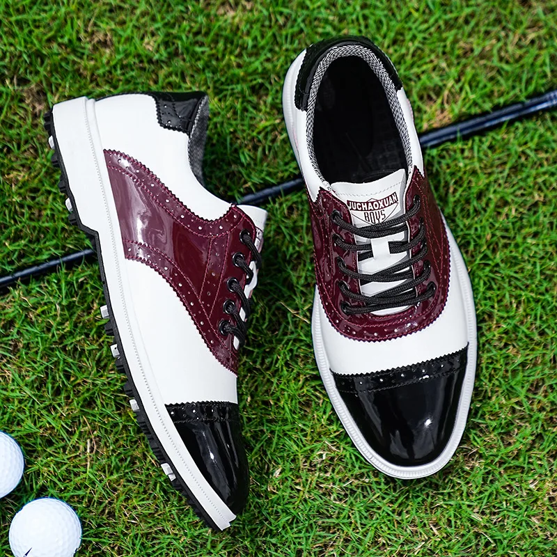 Sneakers Scarpe Golf Personalizzate Custom Leather Golf Shoes Men