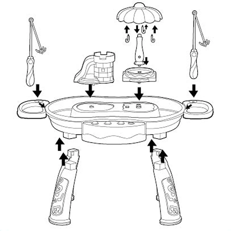 ITTL летняя водная игрушка развивающая электрическая детская для рыбалки в ванну набор