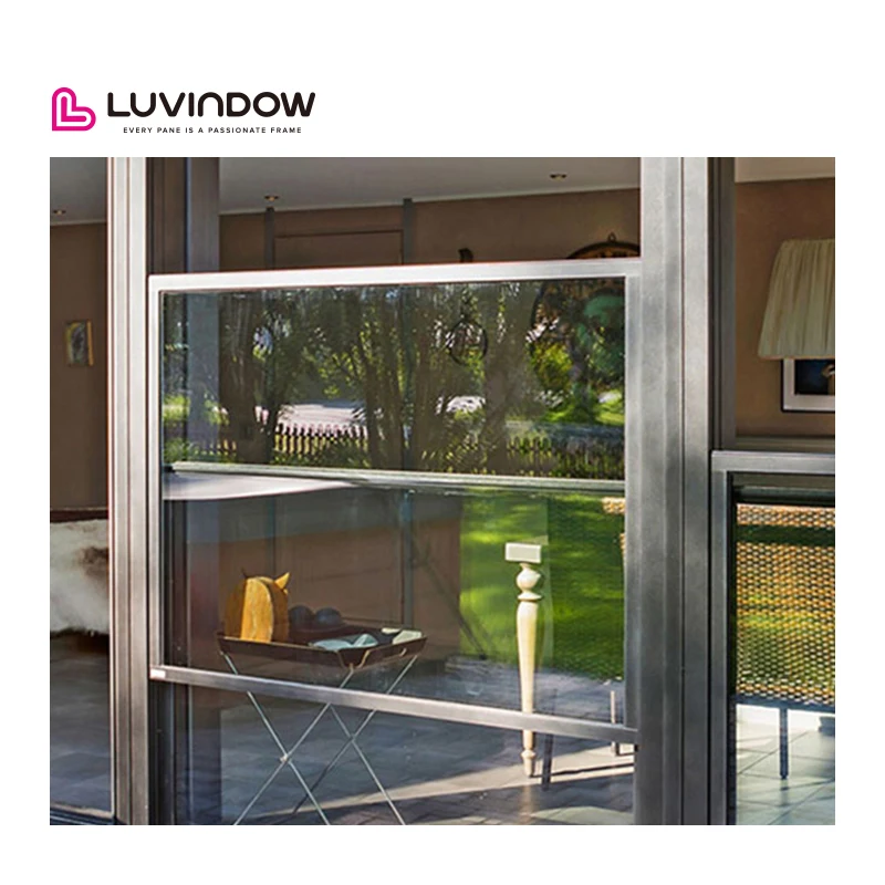 Factory Direct Black Hurricane Impact Aluminium Single Hung Windows Swing Style Casement Windows for Villa Aluminum Alloy Frame