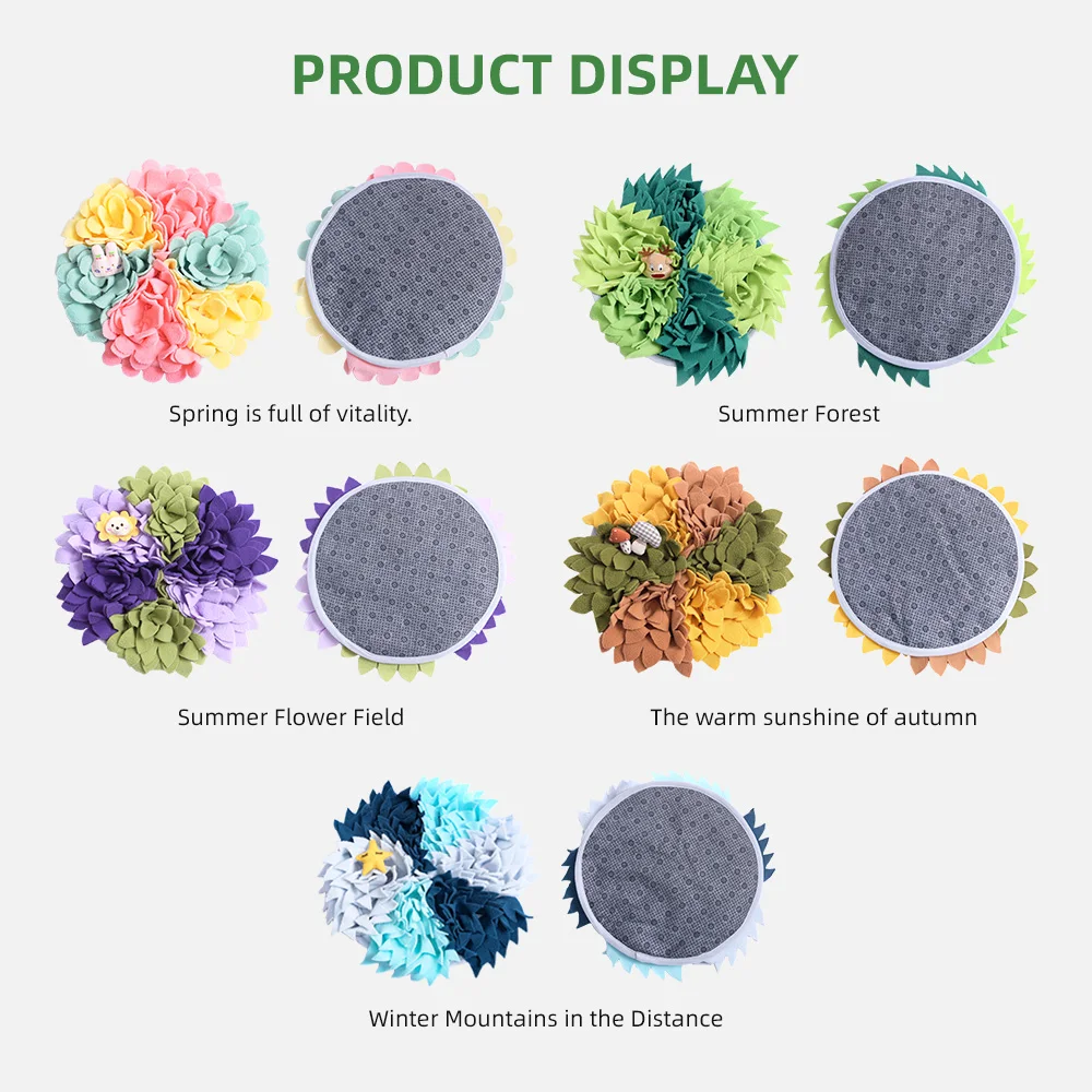 Pet Nose Work Smell Snuffle Mat Training Feeding Foraging Skill Blanke - product detail 7