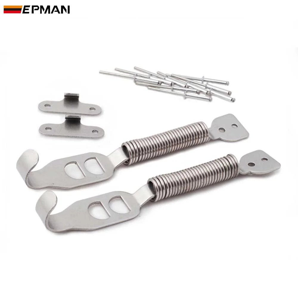 Epman Stainless Steel Car Racing Mount Bonnet Hook Pin Lock Kit Latch ...