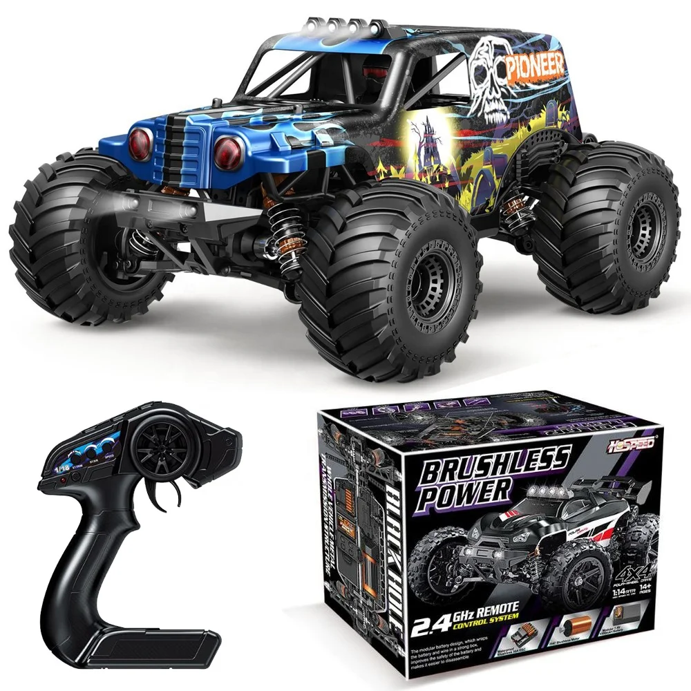 2025 HOSPEED HS14412 Brushless Motor RC Monster Truck - 1/14