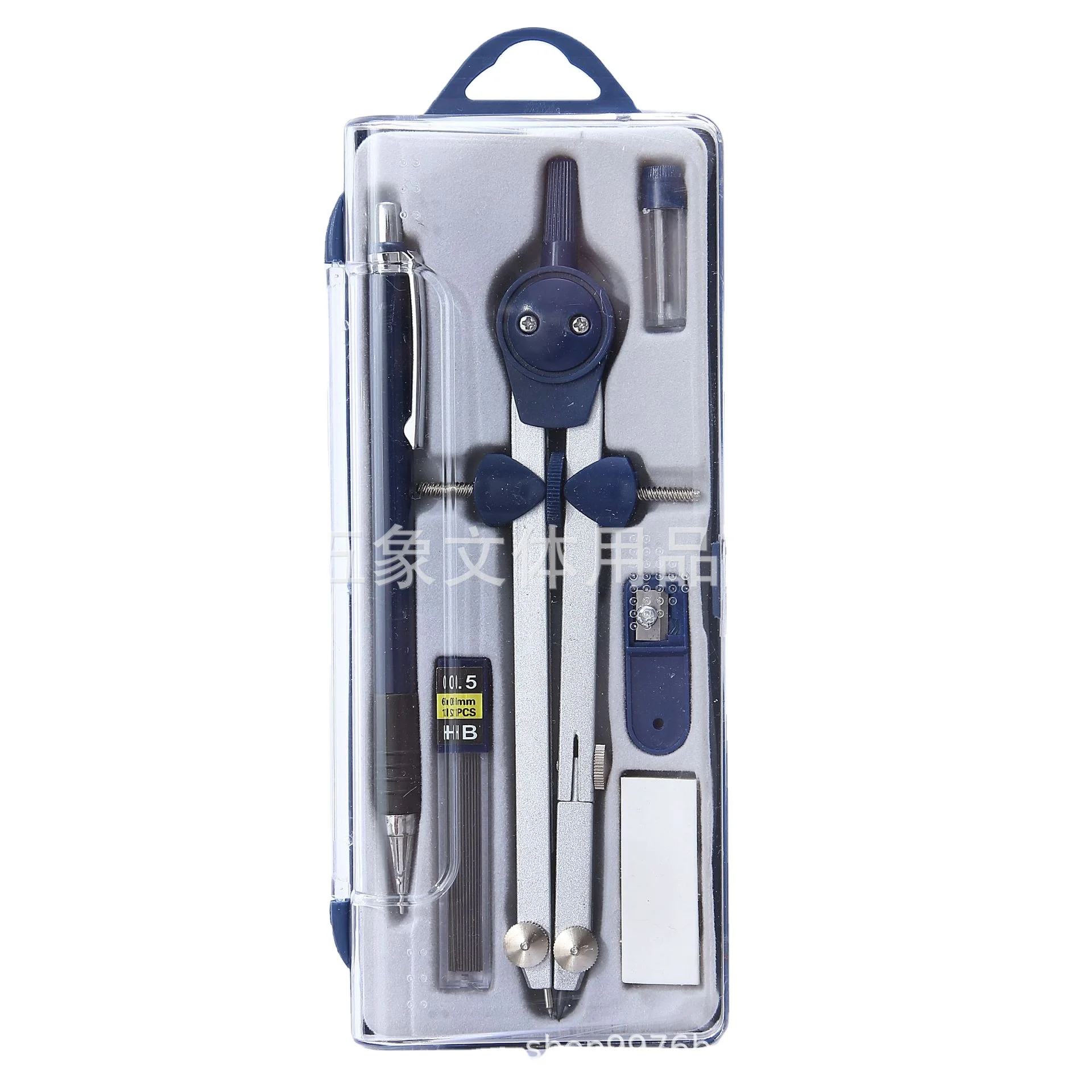 Лидер продаж школьный геометрический комплект с компасом набор математики канцелярских принадлежностей из цинкового сплава для