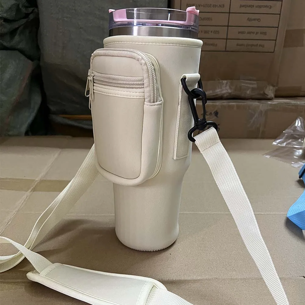 40oz Tumbler Mug Holder Carrier Neoprene Water Bottle Purse Pouch Sleeve Bottle Bag Pouch Holder