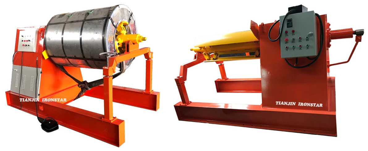 Double Decoiler And Automatic Uncoiler Straightener Feeder