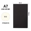 A7 negro en blanco