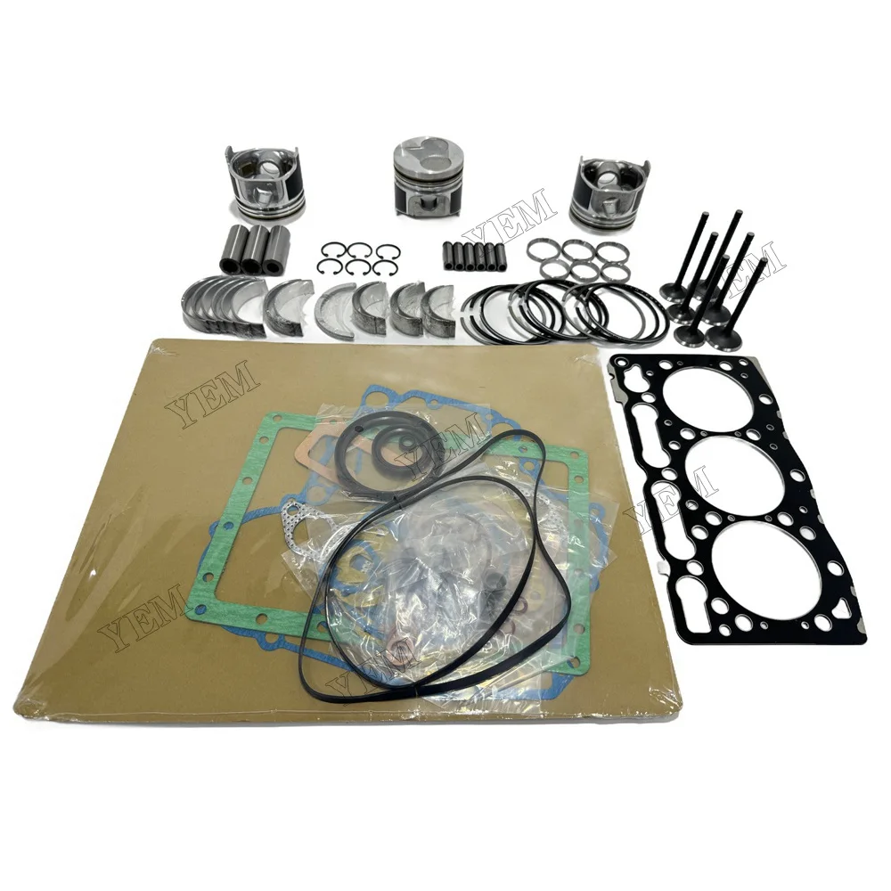 New D1005 Engine Overhaul Rebuild Kit (No cylinder liner) For Kubota D1005 Engine for JCB VMT160-80 Compactor EW320DS J312