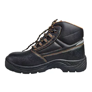 Factory Outlet Safety Shoes Anti Smash Puncture-proof Security Shoes With Reflective Cow Leather Hard Wearing Work Footwear