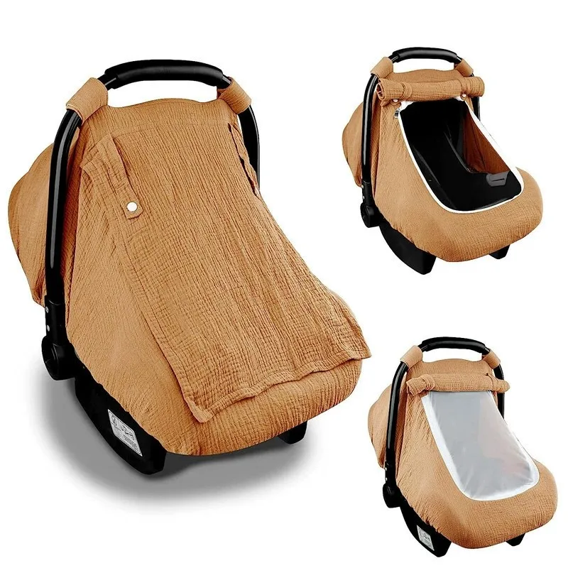 Funda para asento de coche para bebé Funda para asento de coche para bebés a prueba de viento, toldo para asento de coche a prueba de patadas con toldo de asiento de coche para ventana de malla transpirable