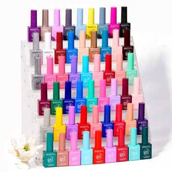 Wholesale Supplies 60 Colors Metal Glitter High Chromaticity Gel Nail Polish Set UV Gel Kit