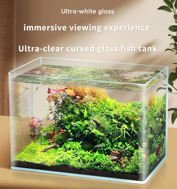 Yee Hot Bending Glass Fish Tank 5mm Thickening Fish Aquarium Living