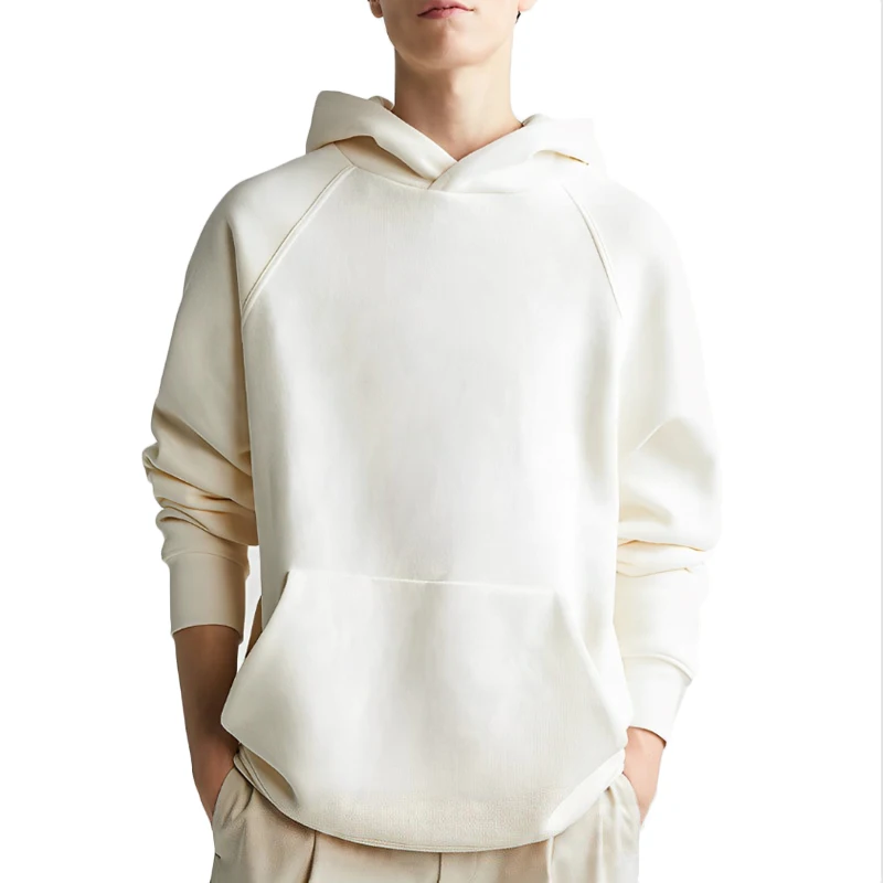Wholesale 100% Polyester Raglan Sleeve Hoodie Custom Blank Pullover Mens Hoodies