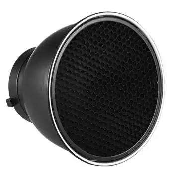 7inch Standard Reflector Diffuser Lamp Shade Dish 60 Degree Honeycomb Grid for Bowens Mount Studio Strobe Flash Light Speedlite