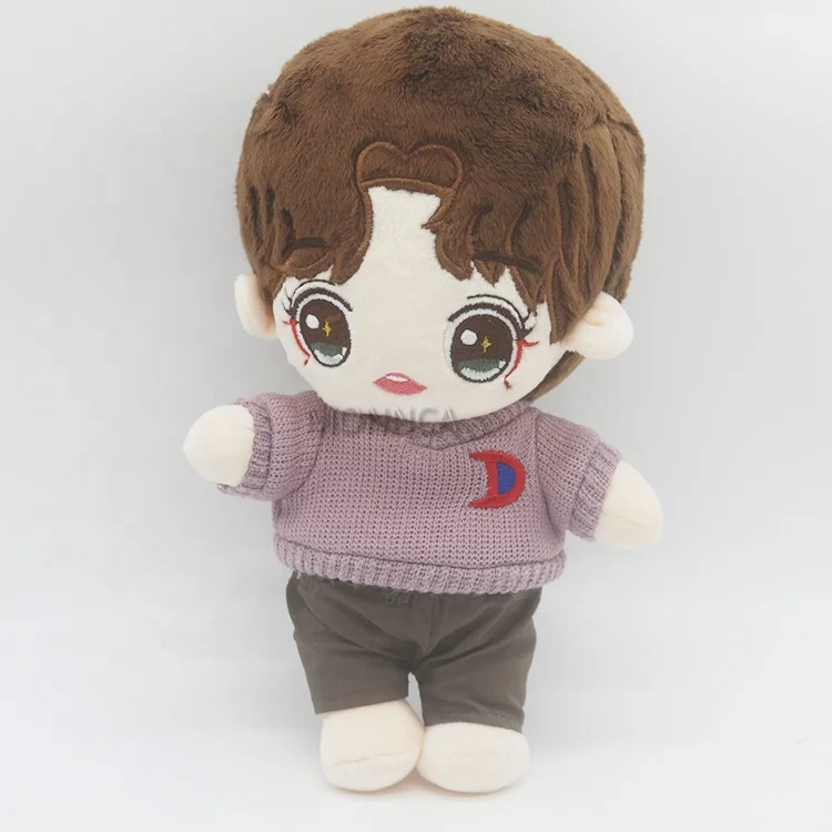 Custom Anime Design Stuffed Plush Toy Dolls for Gift Custom Made Idol Human Plush Soft Dolls