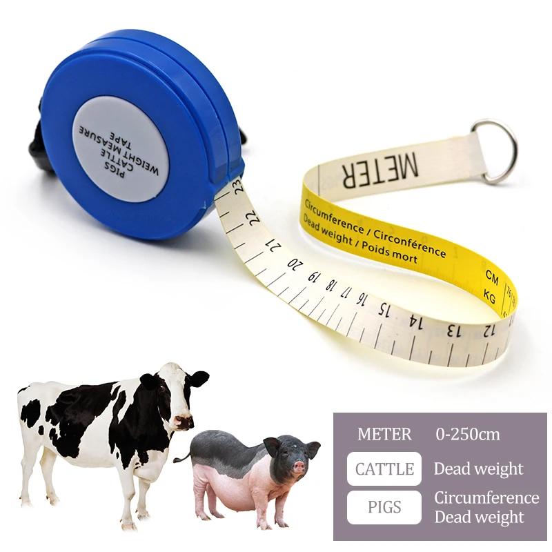 Livestock Cow Weighing Tape Measure Pig Cattle Animal Body Weight Measure Tape Soft Measuring