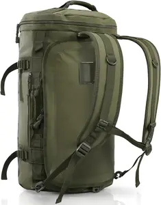 Custom 45L Travel Weekender Duffel Gym Bag Camp Waterproof Dufel Backpack With Shoe Compartment Sport Duffle Bag and Backpack