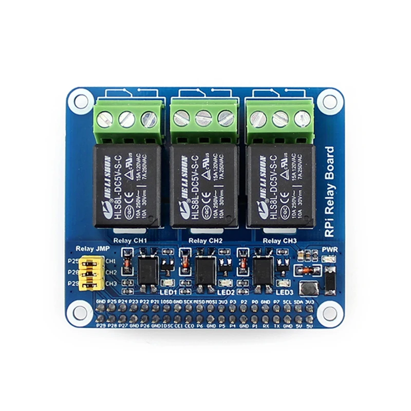 DIN Rail Mount IoT Power Relay Expansion Board Three Channel (3-CH ...