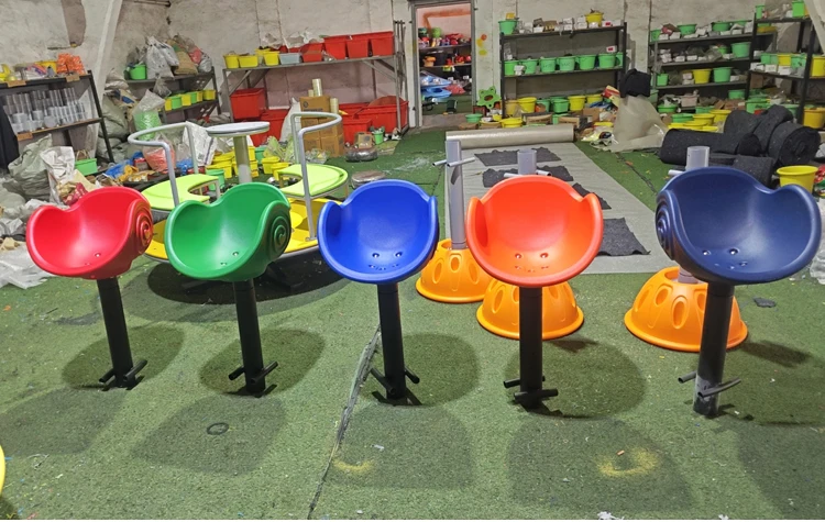 Indoor Outdoor Children's Swivel Seats McDonald's Plastic Play Sets Parks Schools Children's Playgrounds Snail swivel chair