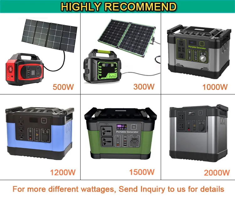 Cheap House Solar 1000w 1500w 2000w Ac Lifepo4 Emergency Power Banks & Power Station Home