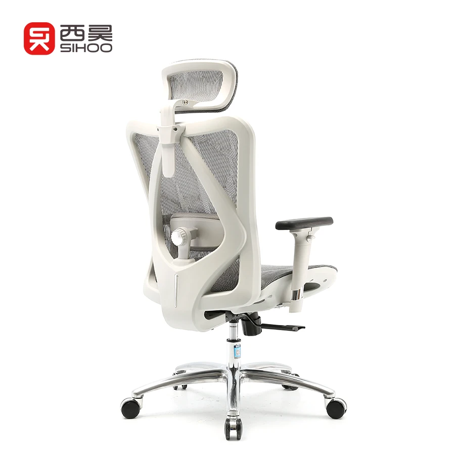 Sihoo M57 Gray Office Mesh Back Computer Ergonomic Office Chair Best Ergonomic Office Chair All Mesh Chair