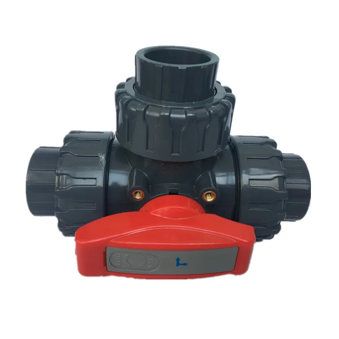 T port ABC BAC ball turning 360 promotion price 3 way ball valve pvc