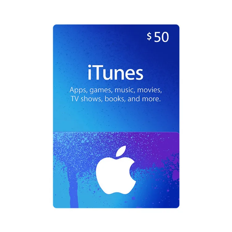 Stock Itune Gift Card 50us