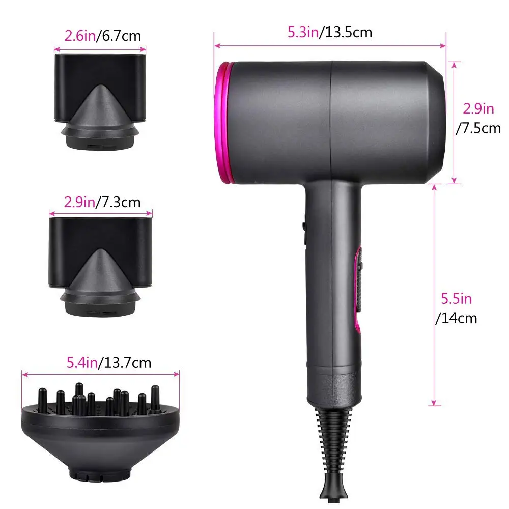 RESUXI 3 Heat Setting Anion Quick Hairdryer T-type Warm Air Secador de pelo  comprar a buen precio — entrega gratuita, reseñas reales con fotos — Joom