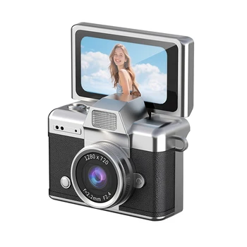 LK-027 Thumb Camera - Flip Screen Mini Camera - Student's Digital Vintage CCD High-Definition Portable Camera detail image