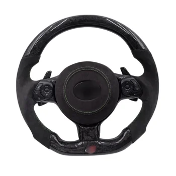 D Shape Sport Steering Wheel Real Carbon Fiber For Subaru BRZ Toyota GR86 2017 2018 2019 2020 2021 2022 2023