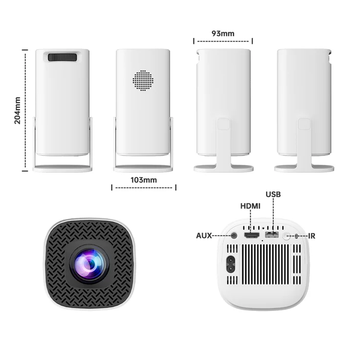 P30 MAX Game Projector Classic Video Game Console 30000 Games LCD Potable Projector 720P Output F300 Projector for Home Party