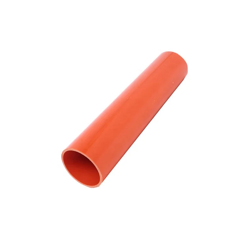 Plastic Pipe Factory Orange Color Cpvc Pipe Electrical for Cable High and Low Voltage Cable Protective Sleeve