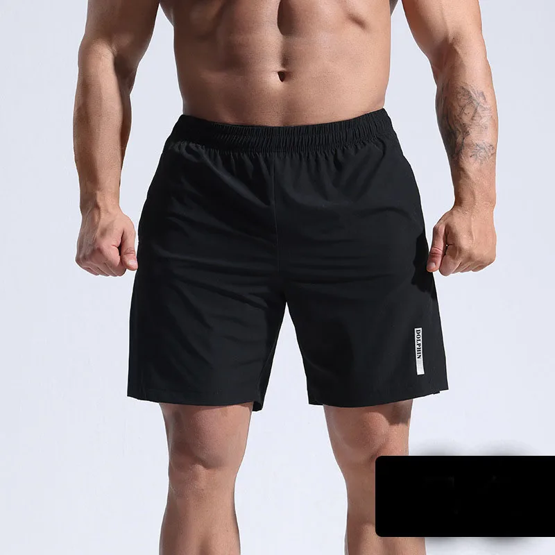 Mænds afslappede shorts ensfarvede brugerdefinerede trykte sports fem Fiess strandbukser åndbar mesh basketballshorts73_voghion.com