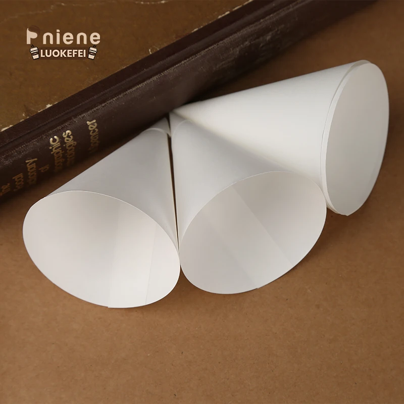 Custom 100% Biodegradable Snow Cone Water Cup Disposable Food Grade Water Paper Cup Cone