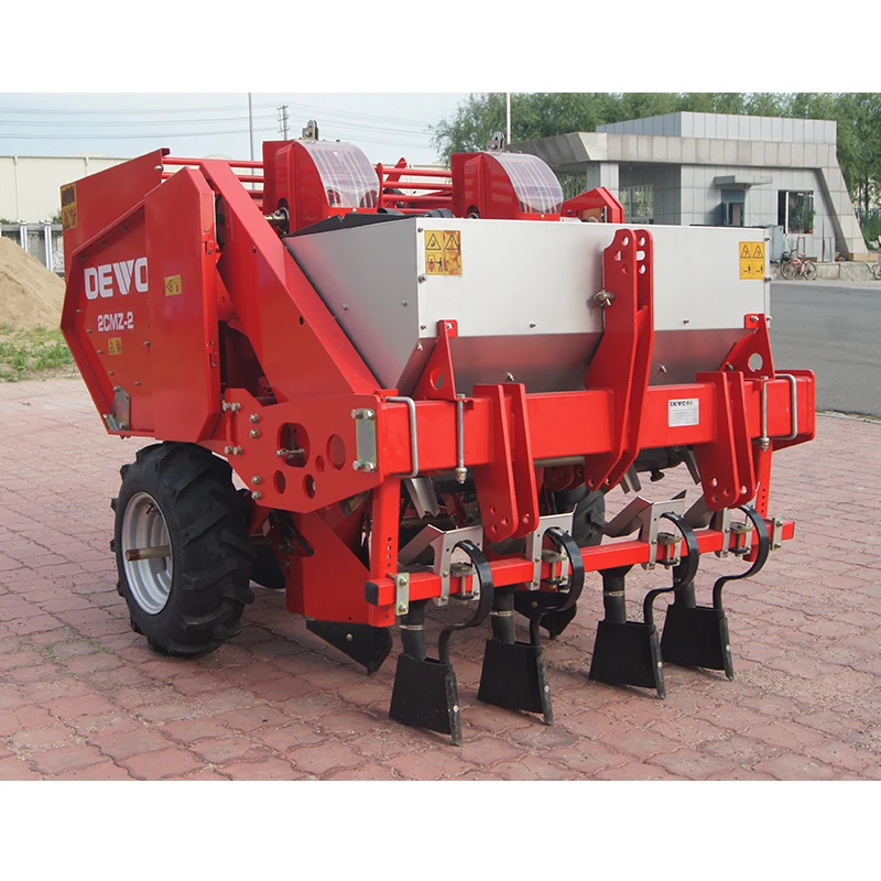 2CMZ-2 Tractor Mounted 2 Row Potato Planter Machine 3 Point Linkage Double Row Potato Planter with Fertilizer