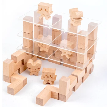 child building blocks Game Exercises Children's Logical Thinking and Improves Hands on Ability