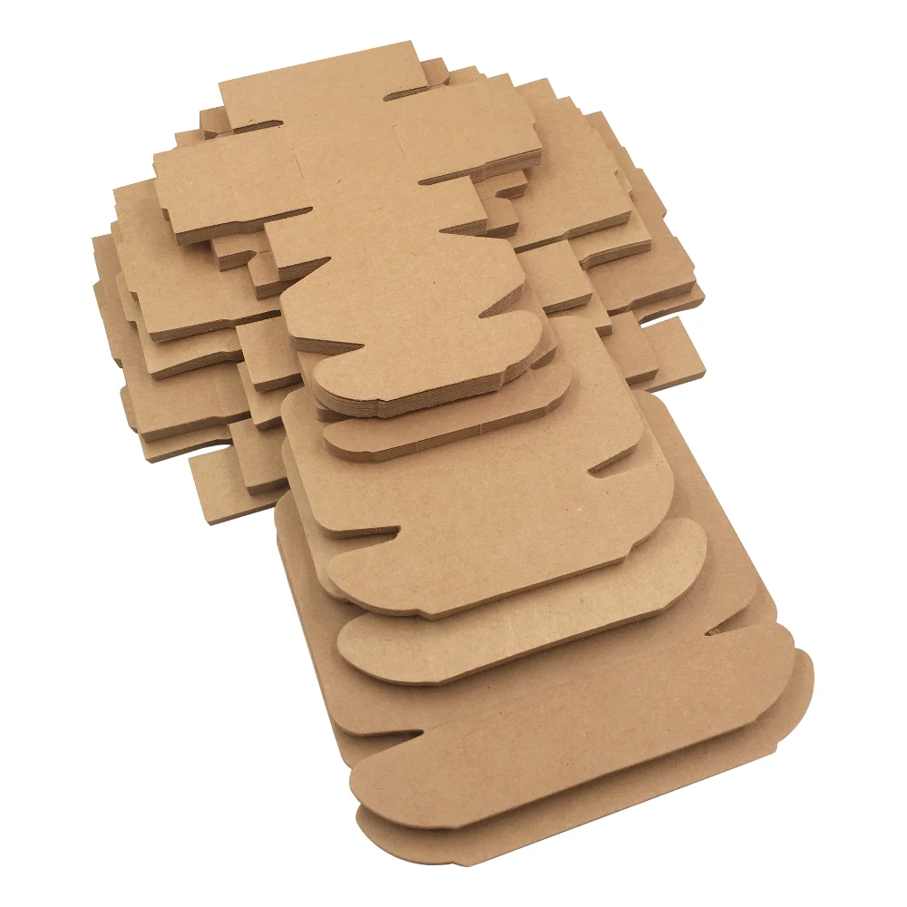 Ready To Ship Kraft Paper Shipping Box Delivery Carton Paper Recyclable