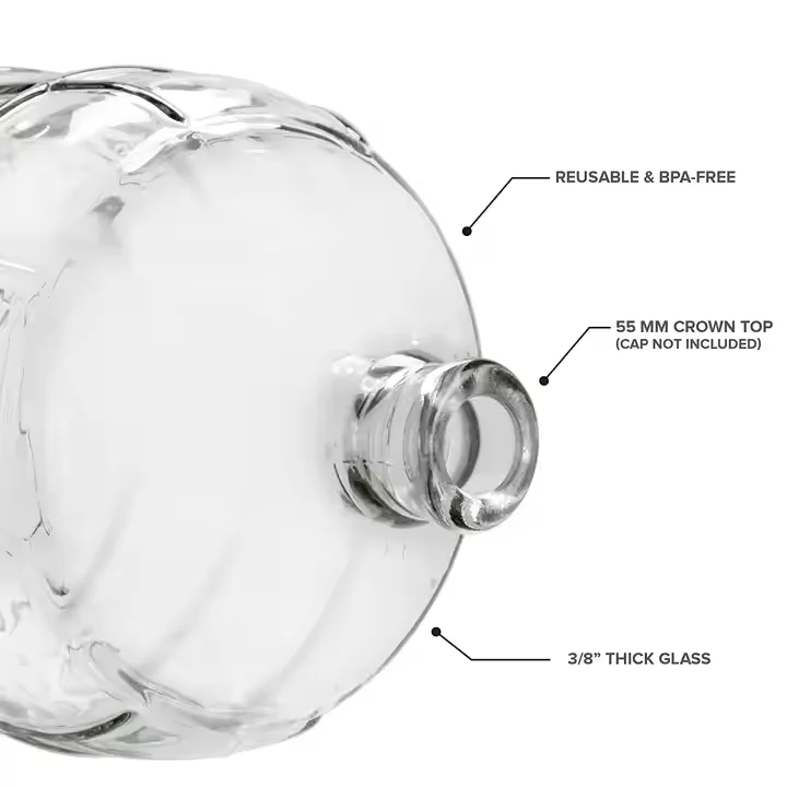 Custom Unbreakable Colored 3 Gallon 5 Gallon Beer Water Fruit Wine Home  Brew Glass Carboy Large Size Glass Water Bottles Jar