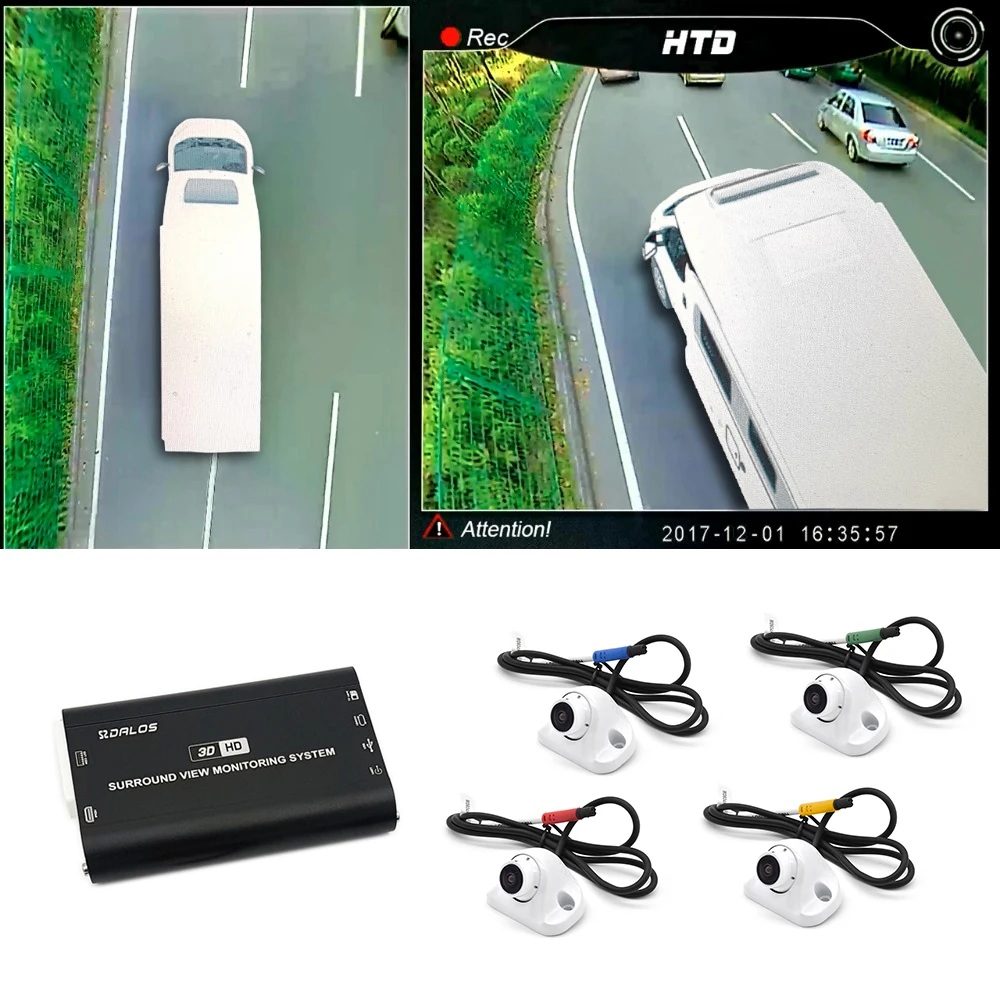 3d Camera 360 Degree Car Driving Assistant Vehicle Backup Surround View