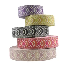 High quality custom colored straps polyester nylon straps pockets  jacquard woven straps  free samples