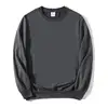 Sweat-shirt col rond gris foncé