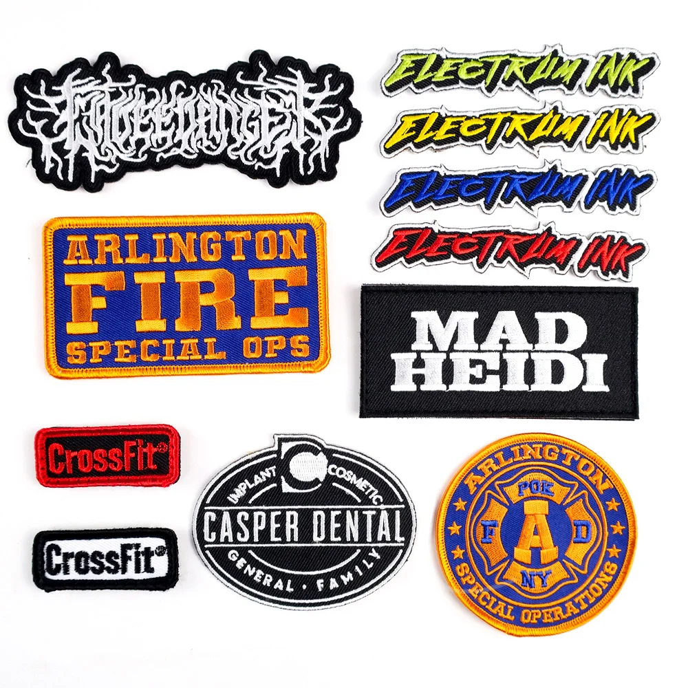 Custom Applique Designer Cut Iron on Patches Embroidered logo Cute Anime Clothes Hat Woven Animal Patch Sew on for Jacket