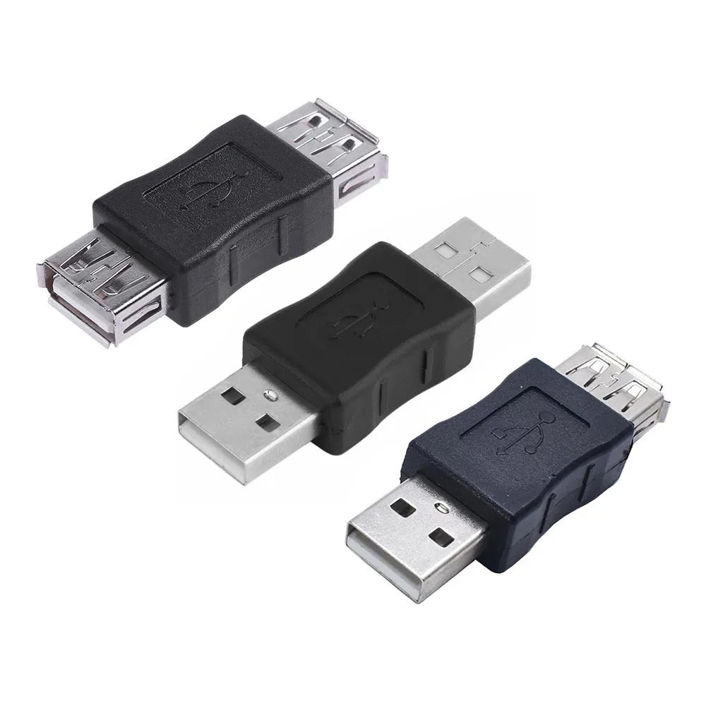 USB2.0タイプAメス-メスカプラーアダプターUSBコネクタオス-オス