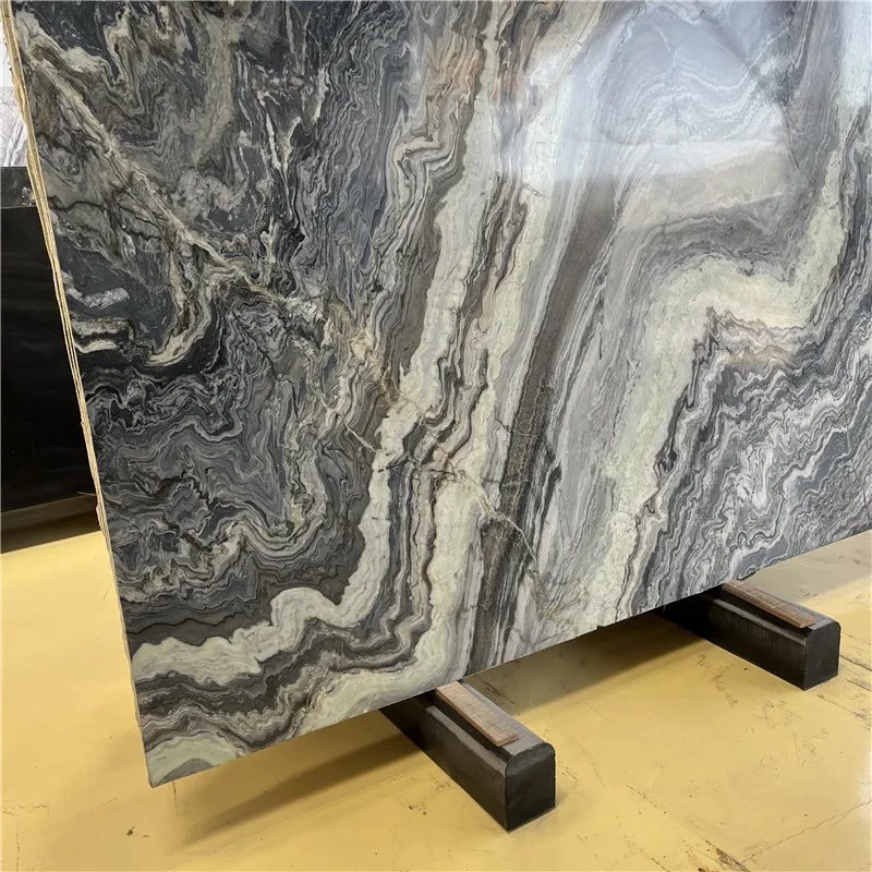 product high quality beautiful spray grey marble slabs modern polished design calcite tiles hotel outdoor walls countertops-4