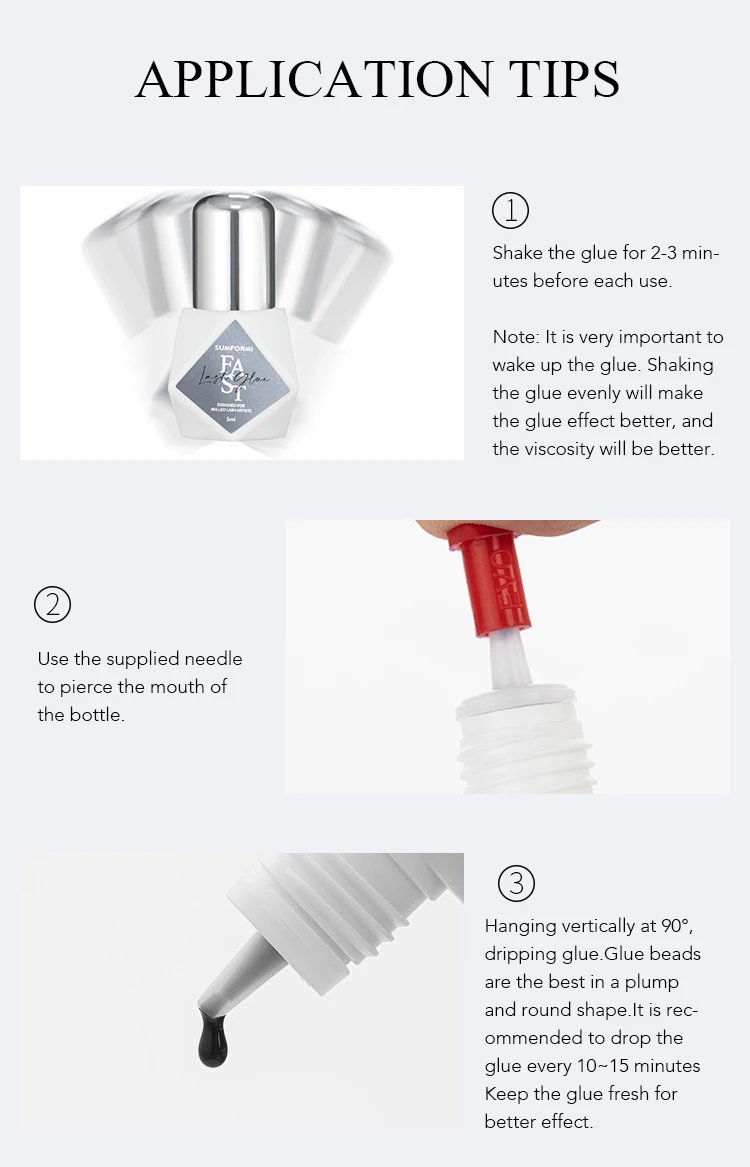 Sumformi Custom Private Label 0.5 Sec Individual Lash Extension Glue