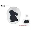 44*34*2cm White background with black rabbit