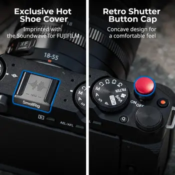 SmallRig Retro Cage for FUJIFILM X-M5, Built-in Wooden Handgrip and Quick Release Plate for Arca - 4892 product image