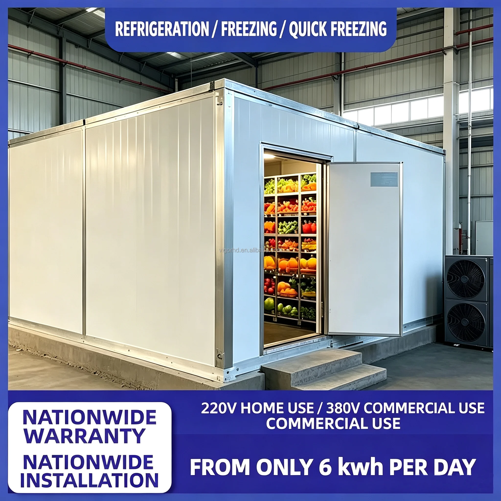 Storage Room Refrigeration Unit, AC 220V~240V, 3-7kW - detail 4
