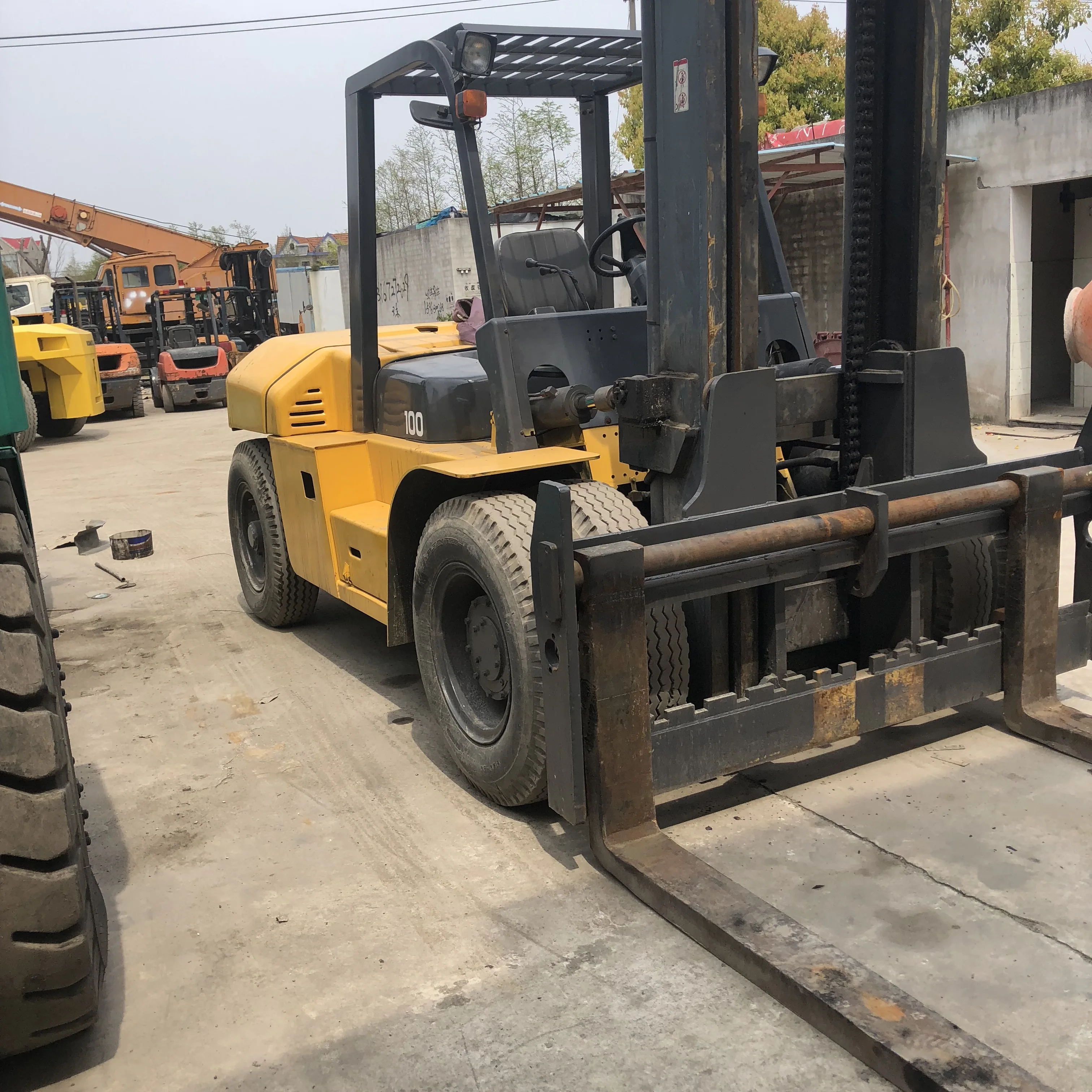 USED TCM/TOYOTA/KOMATSU 10T forklift FD100 second hand tcm forklift|  Alibaba.com