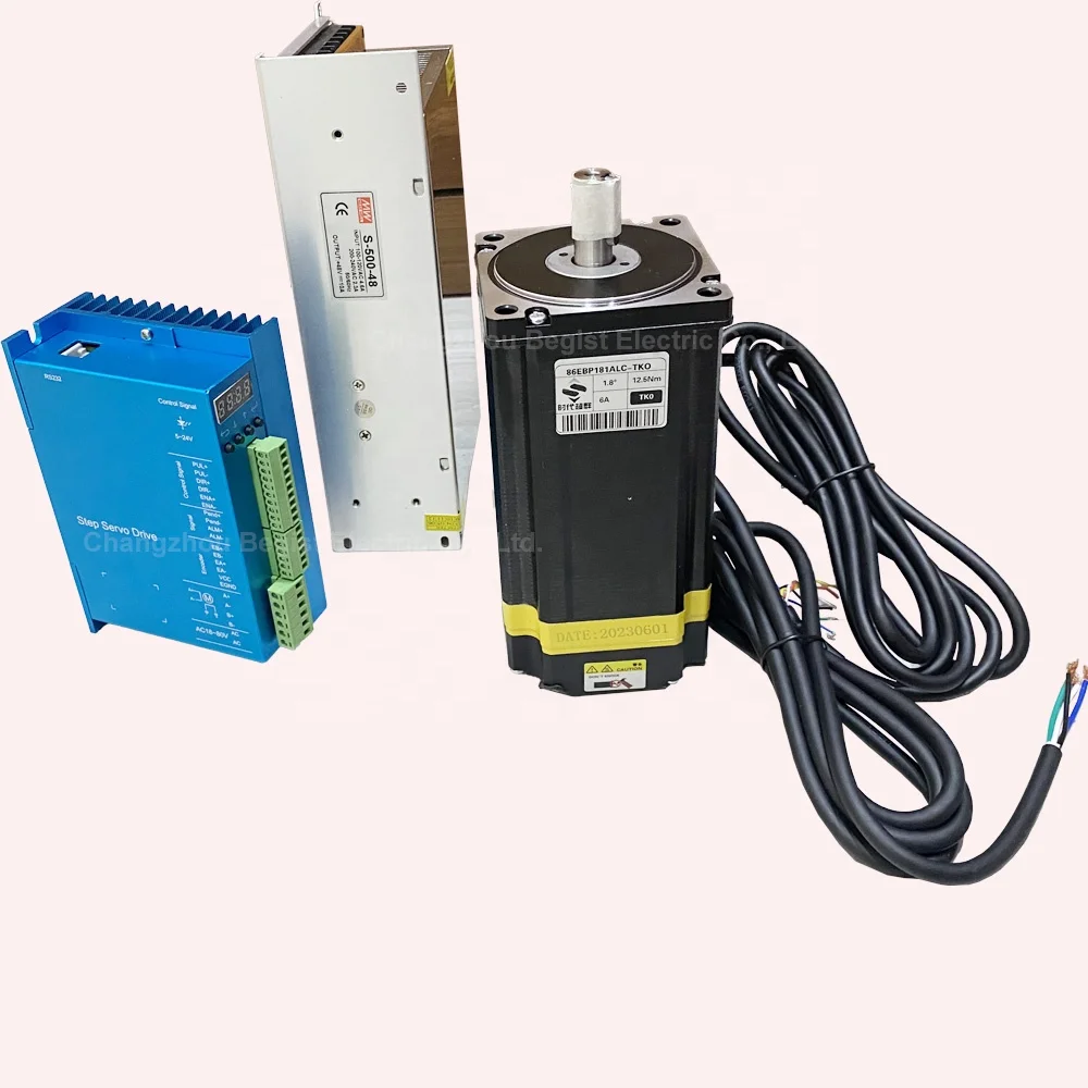 Nema 34 12.5N.m Hybrid Servo Motor Driver ZDM-2HA865 for CNC